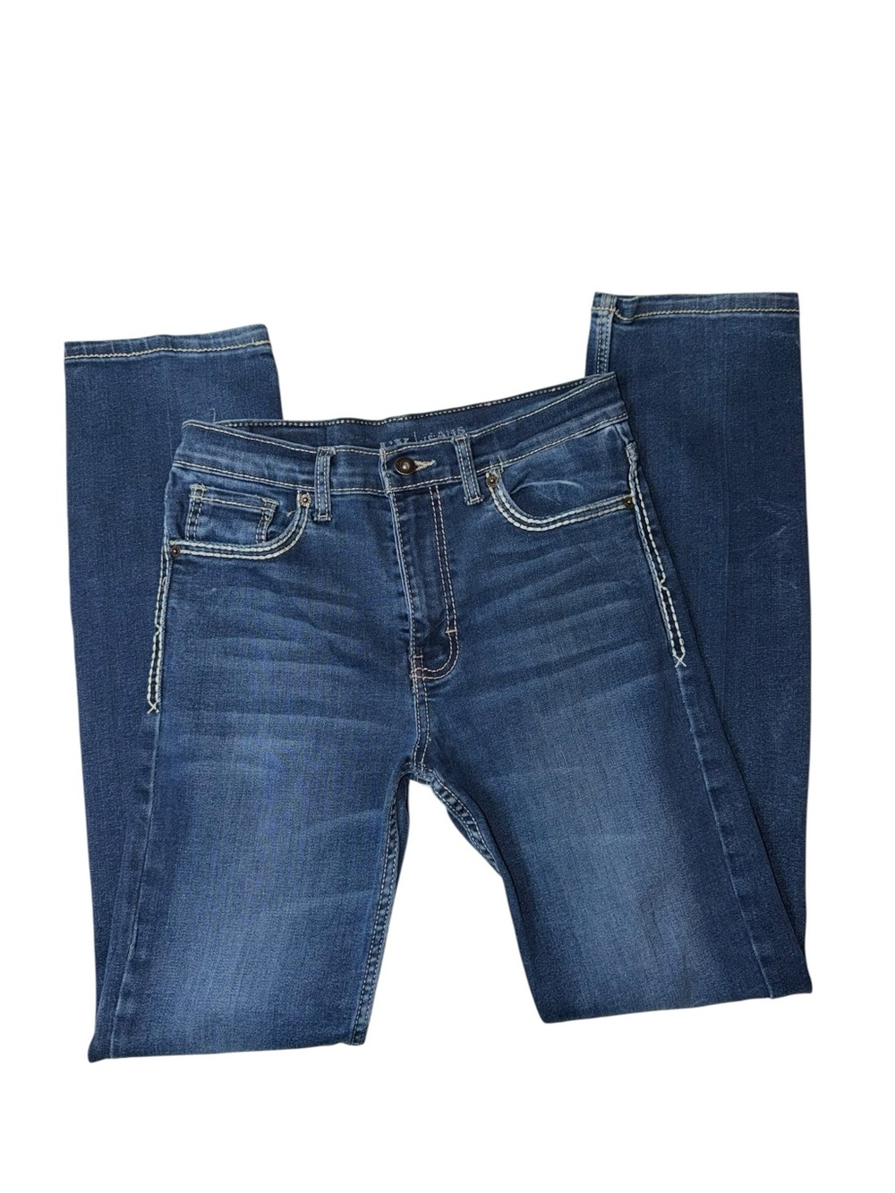 Dkny Men's Slim Straight Jeans in Dark Blue Denim - Picture 1 of 7